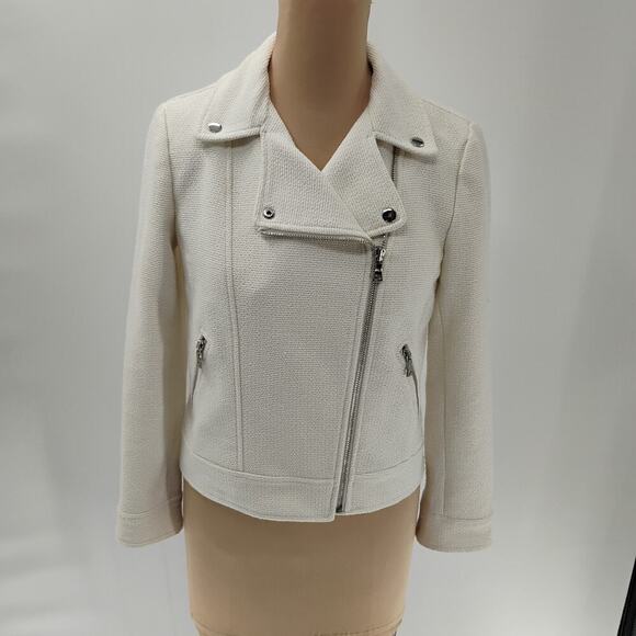 Ann Taylor Moto Jacket Size 4 - Picture 2 of 16